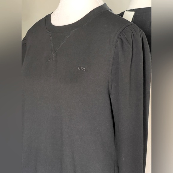 NWT Lauren Ralph Lauren sweatshirt Fleece Drop-Waist Dress size medium - Picture 6 of 8